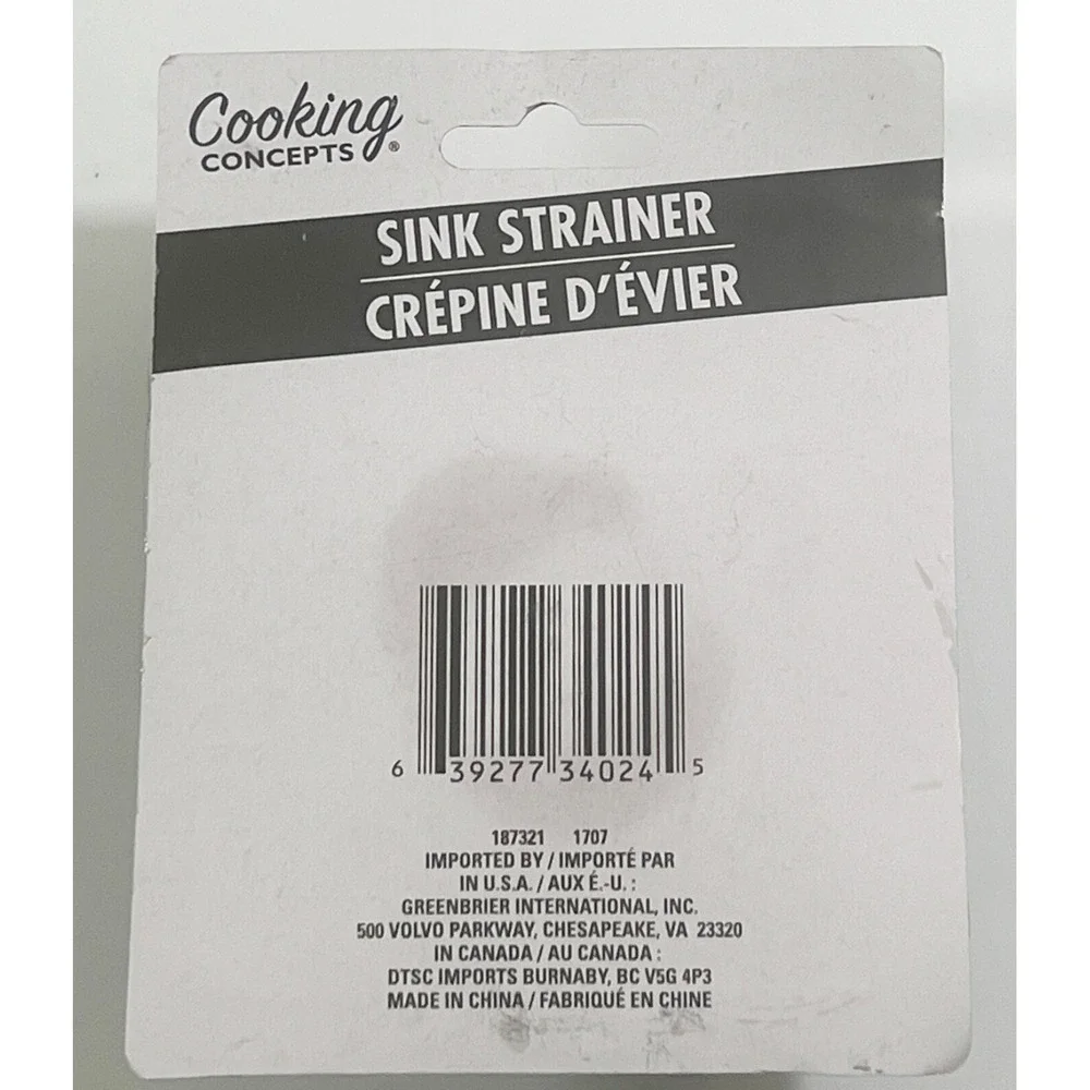 Sink Strainer Cooking Concept (BRAND NEW SEALED)‎